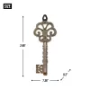 ANTIQUE KEY CAST IRON THERMOMETER