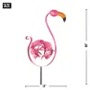 PINK FLAMINGO GARDEN WINDMILL STAKE