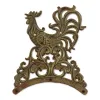 Rustic Rooster Cast Iron Hose Organizer for Garden