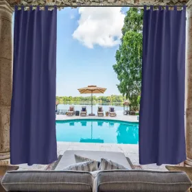 50 In. Wx 96 In. L Indoor Outdoor Curtains Window Curtain1 Panel (Option: 50inx96in)