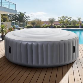 Inflatable Hot Tub Cover 4.5ft Round Lid Weatherproof And Waterproof White (Option: White)