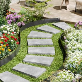 Steel Landscape Edging 5 Packs 39 X 3in Rust-Resistant Garden Edging Border (Option: Black)
