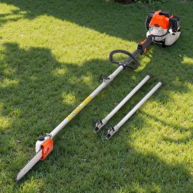 Gas Pole Saw 43CC 2-Stroke Extendable Cordless Tree Trimmer 10 In Cutting Bar (Option: Multicolor)